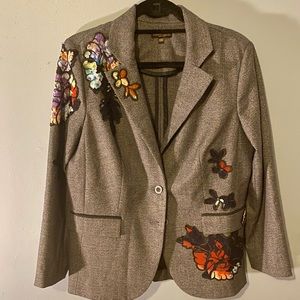 ALBERTO MAKALI | Unique Vintage Embroidered Blazer